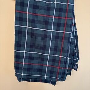 Ralph Lauren Dark Green and Navy Plaid Flannel Pants